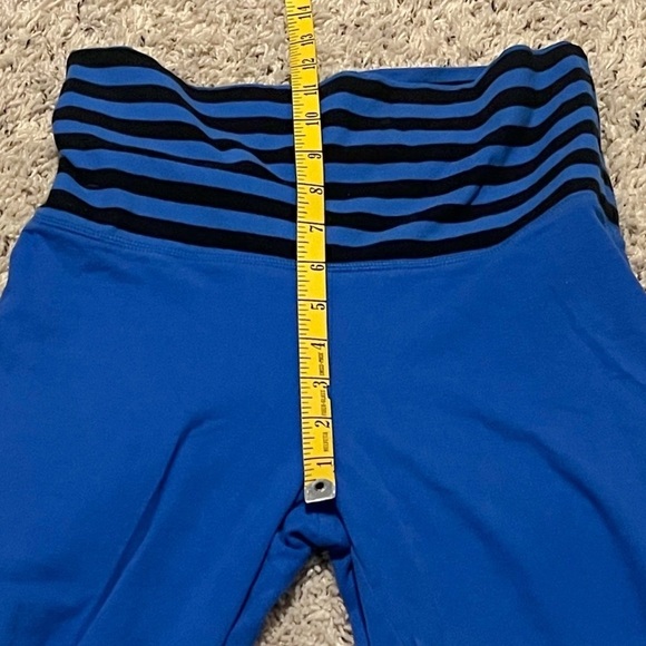 Mossimo Supply Co Low Rise Foldover Waist Flare Pants Blue Pull On Small Stretch - Picture 6 of 7